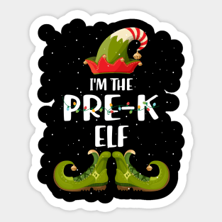 Im The Pre K Lf Shirt Matching Christmas Sticker